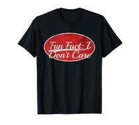 Fun Fact: I Don't Care Sarcastic Varsity Quote Camiseta