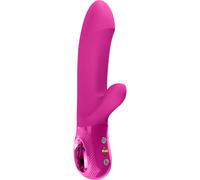 Fun Factory BI-STRONIC Embrace - Vibrador rabbit con empuje (Magenta)