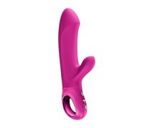 Fun Factory Bi Stronic Embrace | vibrador rabbit con función de empuje para mujeres | movimiento de empuje y estimulación del clítoris | 8 programas de empuje y 6 de vibración | IPX7 | USB-C