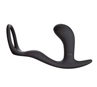 Fun Factory BOOTIE RING - anillo pene hombre con plug anal negro silicona