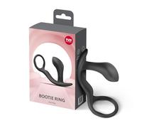 Fun Factory Bootie Ring | plug anal con anillo vibrador de silicona | masaje de próstata y más aguante | 100% impermeable | dispositivos de bienestar sexual para hombres
