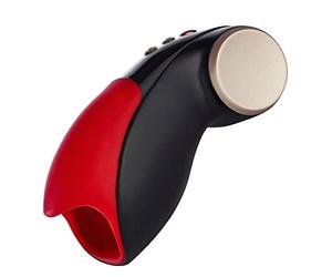 Fun Factory COBRA LIBRE II - masturbador para hombre recargable estimulador de glande rojo y negro de silicona medica