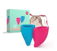 FUN FACTORY Cup - Copa Menstrual Talla A Silicona Medica (Incluye 2 Copas, Neceser E Instrucciones) Made In Germany, Rosa