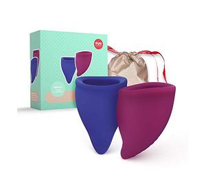 Fun Factory FUN CUP - Copa menstrual talla B silicona medica (incluye 2 copas, neceser e instrucciones) Made in Germany