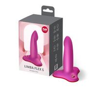 Fun Factory Limba Flex S | Dildo flexible para estimulación del punto G | Flexible y apto para arnés con correas | Con base de succión | Anal y vaginal
