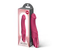 Fun Factory Mr. Boss 21 cm | vibrador de punto G con forma realista | 12 programas de vibración | Resistente al agua IPX7 | funciona con pilas | juguete sexual para mujeres
