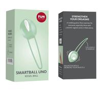 FUN FACTORY Smartball Uno Blanco Verde Pistacho - Bola Pélvica Con Diseño Ergonómico Para Fortalecer Suelo Pélvico
