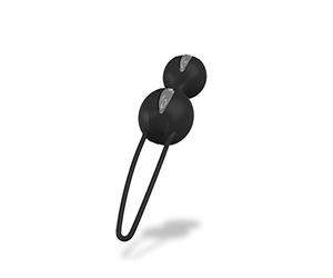 Fun Factory SMARTBALLS DUO - bolas chinas inteligentes entrenador de suelo pélvico negro / gris de silicona médica