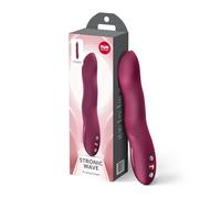 Fun Factory Stronic Wave | Pulsador | vibrador de punto G con embestida | eje de silicona ondulado | 10 programas de empuje | placer manos libres | Resistente al agua y con USB-C