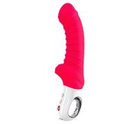 FUN FACTORY TIGER - vibrador G5 recargable para mujer estriado punto G rojo de silicona medica, india red