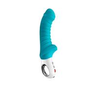 Fun Factory TIGER - vibrador G5 recargable para mujer estriado punto G turquesa de silicona medica