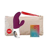 Fun Factory Vibrador de conejo con vibración de doble motor con 36 combinaciones con bolsa + lubricante, silicona médica Violeta