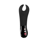 FUN FACTORY Vibrador para el pene MANTA (Negro) - Juguete sexual masculino silencioso y flexible, masturbador, juguete sexual para parejas - 100% silicona médica, Made in Germany