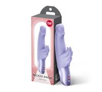Fun Factory Wicked Angel | vibrador de conejo para mujeres | estimulación del punto G y del clítoris | vibrador con estimulador en forma de alas | 10 programas | funciona con pilas