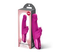 Fun Factory Wicked Angel | vibrador de conejo para mujeres | estimulación del punto G y del clítoris | vibrador con estimulador en forma de alas | 10 programas | funciona con pilas