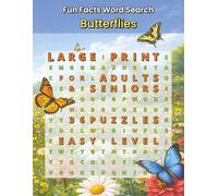 Fun Facts Word Search: Butterflies: 36 Butterfly-Themed Puzzles Featuring Species, Colors, Habitats, Life Cycles, and Flowers Butterflies Love (Fun Facts Word Search: Wildlife & Nature Series)