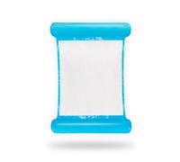 FUN FAN LINE | Colchoneta Hinchable 4 en 1 para Piscina | 110x80 cm, Azul | PVC Resistente, Plegable, Malla cómoda, Soporte Cabeza | Flotador versátil para Piscina