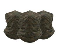 FUN FAN LINE - Pack 3 Bragas de Cuello Multifuncional para Hombre y Mujer | Bandana Tubular Térmica de Invierno para Moto, Ciclismo, Running y Senderismo | Pañuelo Diadema (Militar)