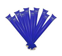 FUN FAN LINE Pack 60 Pares de aplaudidores hinchables compostables - 100% ecológicos y biodegradables. Bioplástico Vegetal de Almidón de Patata - Cumpleaños, Fiestas y Eventos Deportivos (Azul)