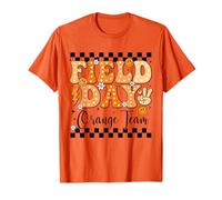 Fun Field Day Orange Team Color Field Trip Game Competición Camiseta