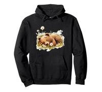 Fun Flower Bear ama Las Margaritas y el Prado en Verano Sudadera con Capucha