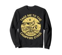 Fun Folk Music Camping Trip Take Me To The Campfire Stage Sudadera