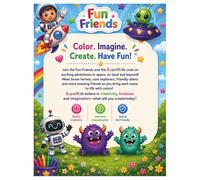 Fun Friends Coloring Book: Super Kids Adventure Coloring Book for Kids Ages 3-7: Cute Astronauts, Monsters, Robots, Superheroes, Aliens & More | Easy, ... and Preschool Kids (Super Kids World Series)