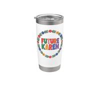 Fun Future Karen Sister Aunt Joke Meme Vaso térmico de acero inoxidable de doble pared