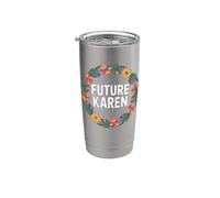 Fun Future Karen Sister Aunt Joke Meme Vaso térmico de acero inoxidable de doble pared