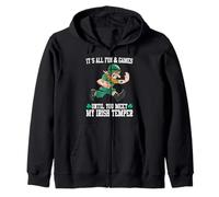 Fun & Games Until You Meet My Irish Temper Día de San Patricio Sudadera con Capucha