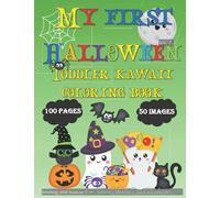 Fun Halloween coloring book for kids toddlers and preschoolers: 50 Easy to color Cute and Kawaii images like Jack'o Lanterns, Ghosts, Witches, Cats, Bats... | Perfect Gift idea
