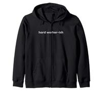 Fun Hard Worker-ish Mediocre Lazy Motivation Joke Sudadera con Capucha