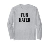 Fun Hater Negative Grouch Dad and Grandpa Sarcasm Design Manga Larga