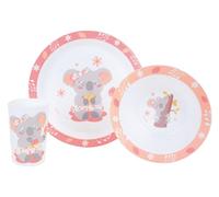 FUN HOUSE 005803 Mimi Koala Set de Comida Compuesto por Plato, Cuenco y Vaso para niños, Plástico