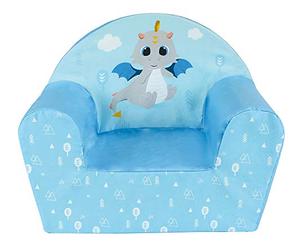 Fun House 713258 Leon LE Dragon - Sillón Infantil (Origen, 52 x 33 x 42 cm), Color marrón