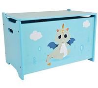 Fun House 713305 Leon LE Dragon - Caja de Juguetes para niños, 40 x 58 x 36 cm, Color Azul