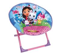 Fun House Niño 713598 Gabby Y Casa Magia Asiento Luna Plegable H.47 X L.54 X P.42 CM, Polietileno, Rosa