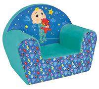 Fun House 713621 COCOMELON JJ Sillón Club Origen Francia Garantía para niño L.52 x 33 x 42 cm, Azul, S