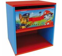 Fun House CIJEP PAT'PATROUILLE Table De Chevet, Dimensions : L 33 x P 30 x H 36 cm. Structure MDF laqué + tiroir en intissé Avec décor imprimé - Garçon et Fille - A Partir de 3 ANS - Livré a l'un