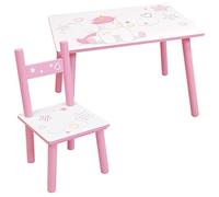 Fun House Niño 713527 Unicornio Mesa H.41, L.61 42 cm con una Silla H.49,5 x 31 x 31,5 cm