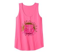 Fun I Need MUD Run Trail Mudding Sisters Pink Muddy Queen Camiseta sin Mangas