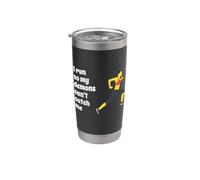 Fun I Run So My Demons Can't Catch Me Exercise Humor Design Vaso térmico de acero inoxidable de doble pared