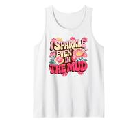 Fun I Sparkle Even in Barro Run Mudding Squad Muddy Sisters Camiseta sin Mangas