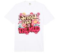 Fun I Sparkle Even in Barro Run Mudding Squad Muddy Sisters Comfort Colors Adult Heavyweight T-Shirt