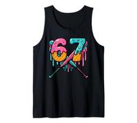 Fun Ice Cream Drip 67 Número 6-7 6 7 Baseball Six Seven Camiseta sin Mangas