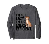 Fun I'm Not Lazy Dog For Moms Dads Fans Juguetón Nueva Novedad Manga Larga