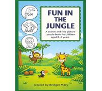Fun in the Jungle: A Picture Search activity book for kids, toddlers, preschool, boys and girls. Big sea animals pictures for coloring. Learn to count