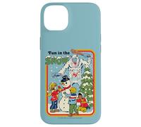 Fun in the Snow Christmas Snowman Retro Funny Adult Humor Carcasa para iPhone 14 Plus