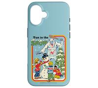 Fun in the Snow Christmas Snowman Retro Funny Adult Humor Carcasa para iPhone 16