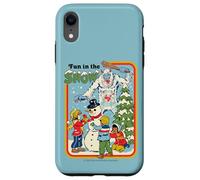 Fun in the Snow Christmas Snowman Retro Funny Adult Humor Carcasa para iPhone XR